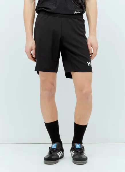 Logo Print Drawstring Shorts