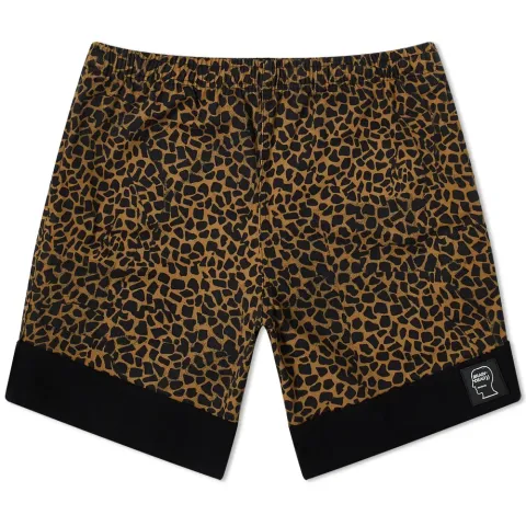 Panelled Leopard Dress Short