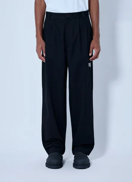 Pleated Wide-Leg Trousers