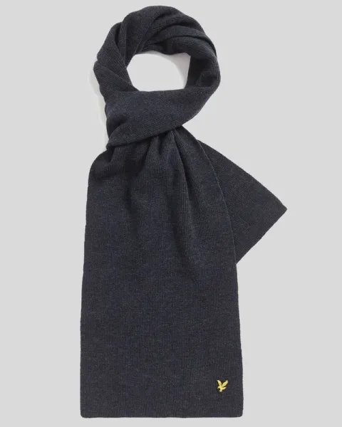 Lyle & Scott Lambswool Blend Ribbed Scarf