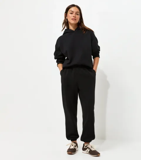 New Look Women's Petite Black Cotton Rich Cuffed Joggers