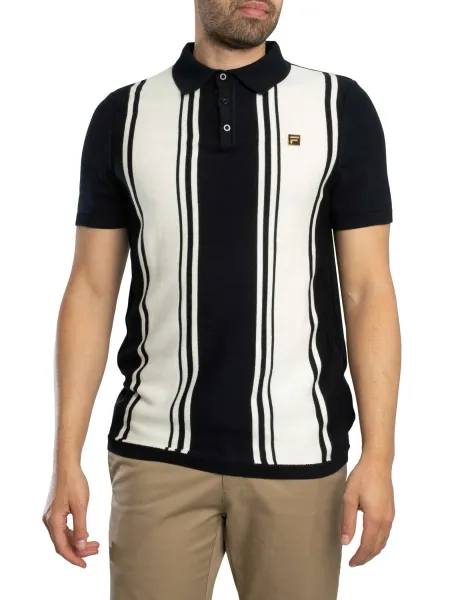 Fila Buddy Bowling Style Knitted Polo Shirt