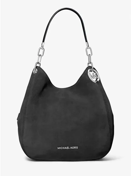 Lillie Large Suede Shoulder Bag