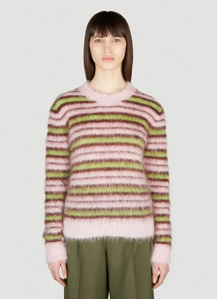 Fuzzy Stripe Sweater
