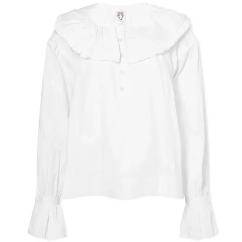 Meadow Blouse With Embroidered Grapes