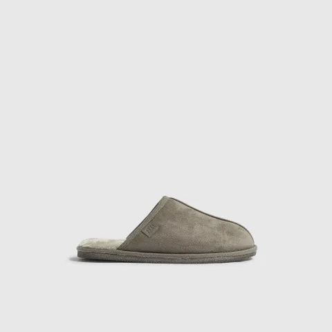 River Island Faux Fur Lined Slip On Mule Slippers