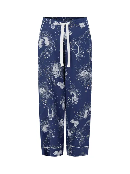Cyberjammies Zodiac Print Wide Leg Pyjama Bottoms