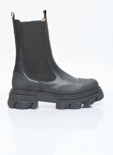 Cleated Mid Chelsea Boots