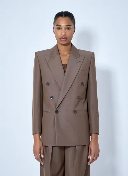 Double-Breasted Wool Blazer