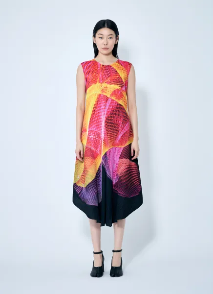 Spectrum Pleated Dress