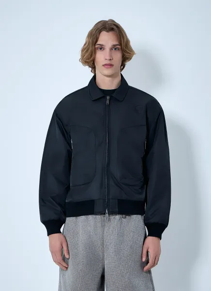 Collared Zip-Front Jacket