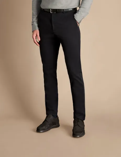 Charles Tyrwhitt Slim Fit Chinos Black