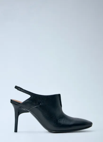 Capasa Milano Leather Slingback Mules