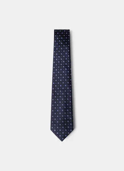 Silk Tonal Flower Tie