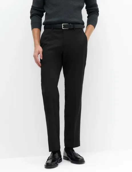Marks & Spencer Tailored Fit Stretch Ultimate Suit Trousers Black