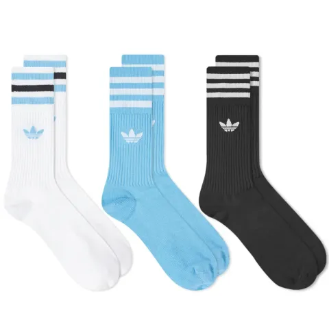 Solid Crew Sock - 3 Pack