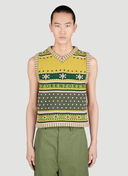 Fairisle Knit Jumper Vest