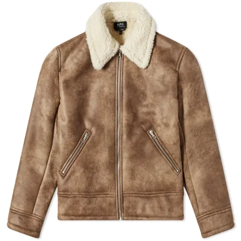 A.P.C. Pavel Faux Shearling Jacket