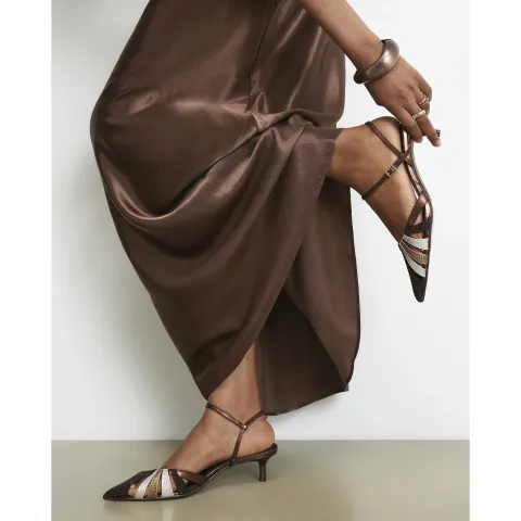 River Island Diamante Caged Court Heels