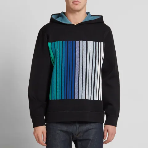 Degrade Barcode Logo Hoody