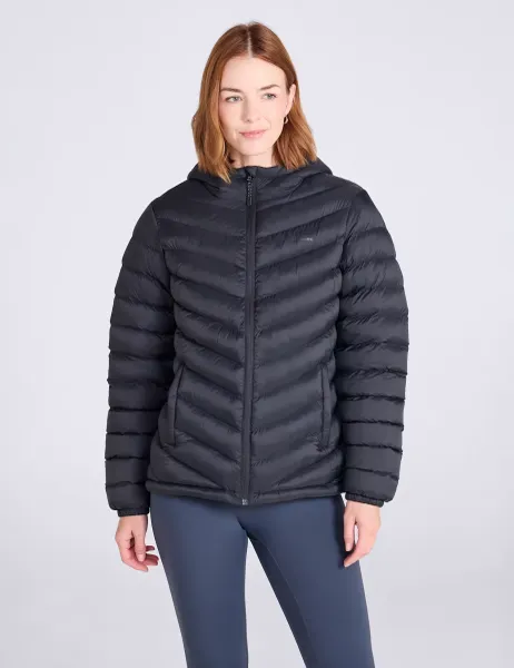 Seasons Water Resistant Padded Hooded Jacket Black