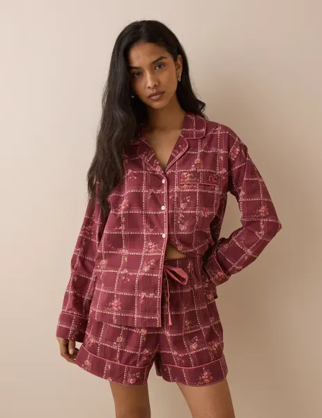 Nobody's Child Pure Cotton Printed Pyjama Shorts Set