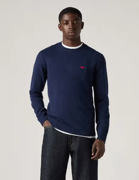 Levi's Levi's Wool Rich Crew Neck Sweatshirt Navy