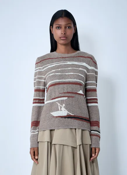 Linen-And-Cotton Sweater