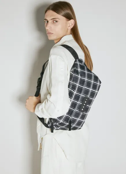 Large Check Belt Bag