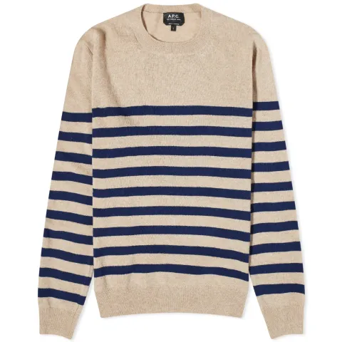 A.P.C. Ismael Stripe Crew Knit