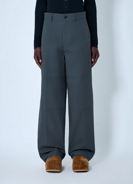 Wide-Leg High-Rise Trousers
