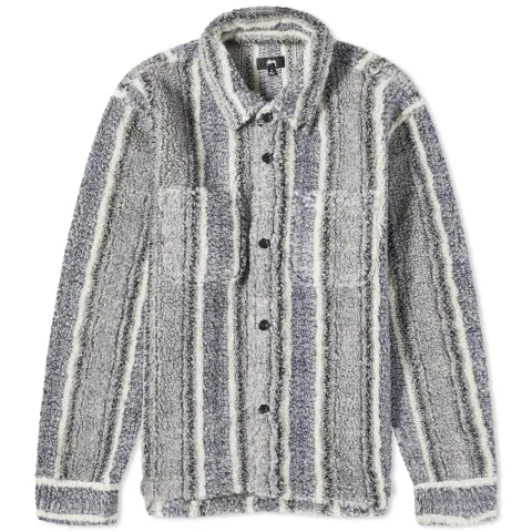 Stripe Sherpa Shirt