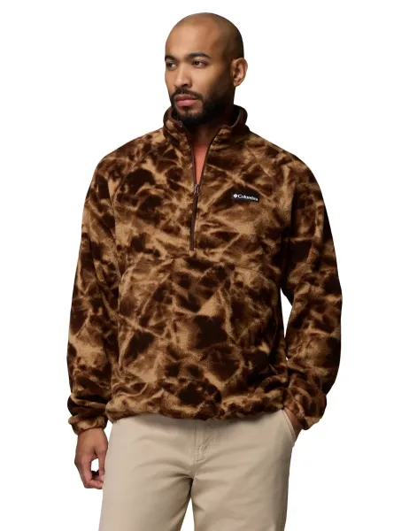 Columbia Timber Crest Printed Half-Zip Fleece Brown Mix