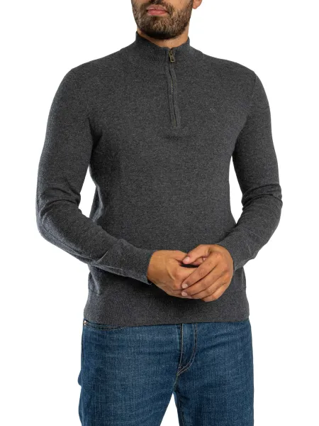 Ess LW Wool Blend 1/2 Zip Knit