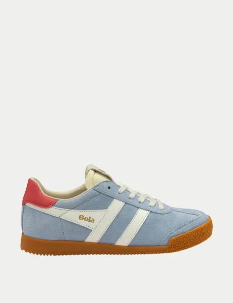 Gola Elan Suede Trainers White Mix