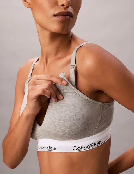 Calvin Klein Cotton Maternity Non Wired T-Shirt Bra A-E Grey