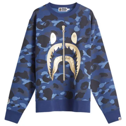Colour Camo Shark Crew Sweat