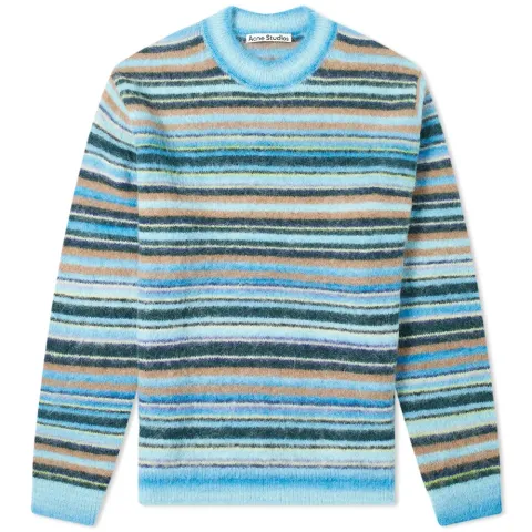 Nosti Seasonal Stripe Mohair Crew Knit