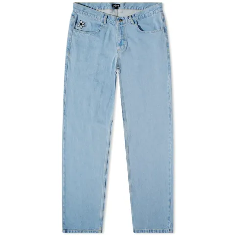 Blue Flowers Denim Jeans