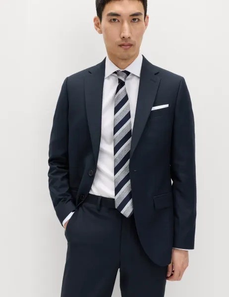 Marks & Spencer Slim Fit Stretch Ultimate Suit Jacket Navy