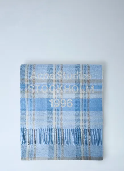 Plaid Wool Scarf