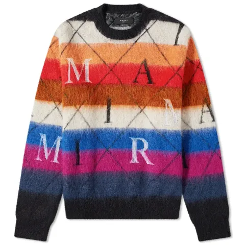 Argyle Stripe Crew Sweat