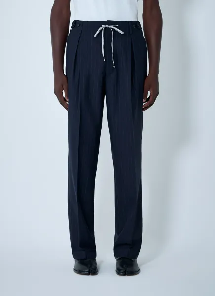 Drawstring Wool Pants