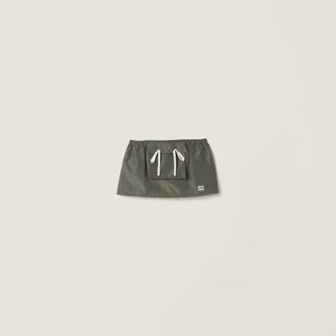 Technical fabric miniskirt
