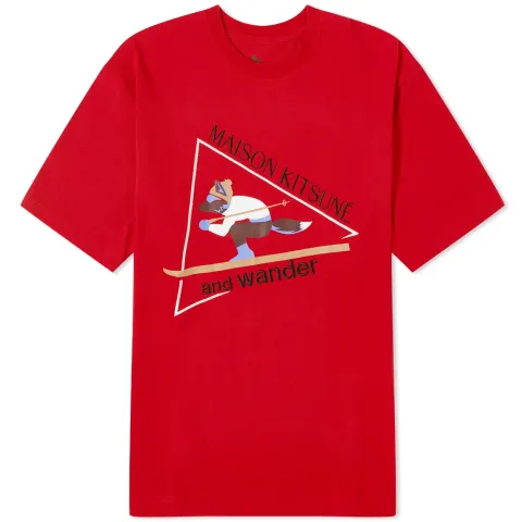 x Maison Kitsune Skiing Fox T-Shirt