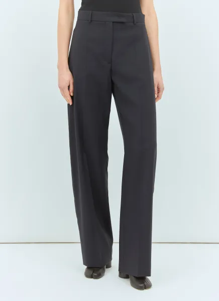 Oversized Stretch Wool Pants