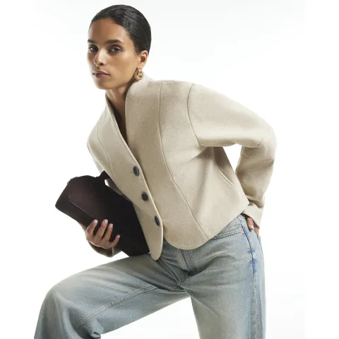 River Island Petite Button Front Jacket