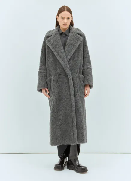 Oversized Alpaca And Wool Teddy Coat