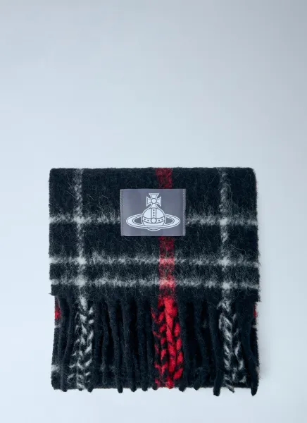 Vivienne Westwood Checked Wool Scarf