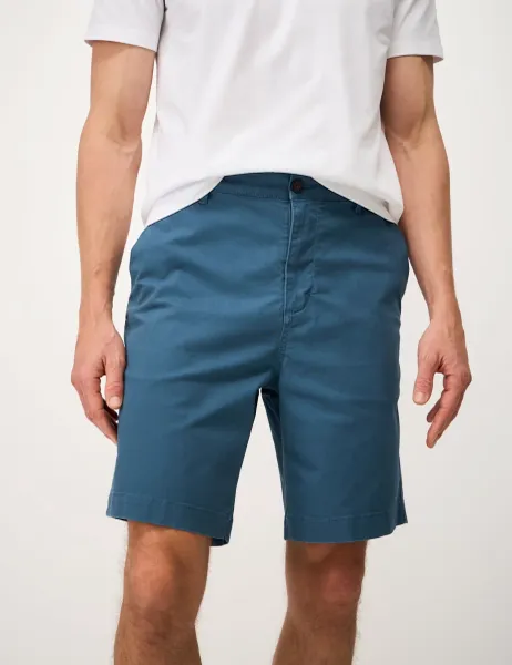 Bermuda Stretch Chino Shorts Teal